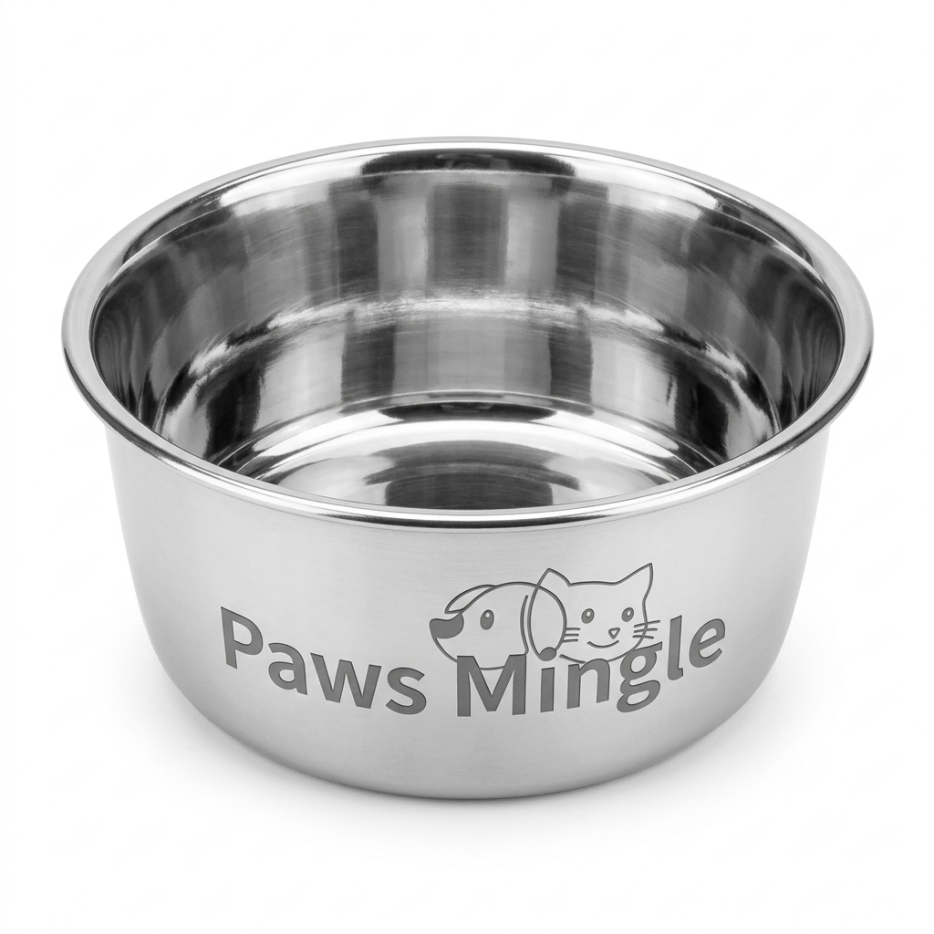 Paws Mingle Small Animal Stainless Steel Food Bowl